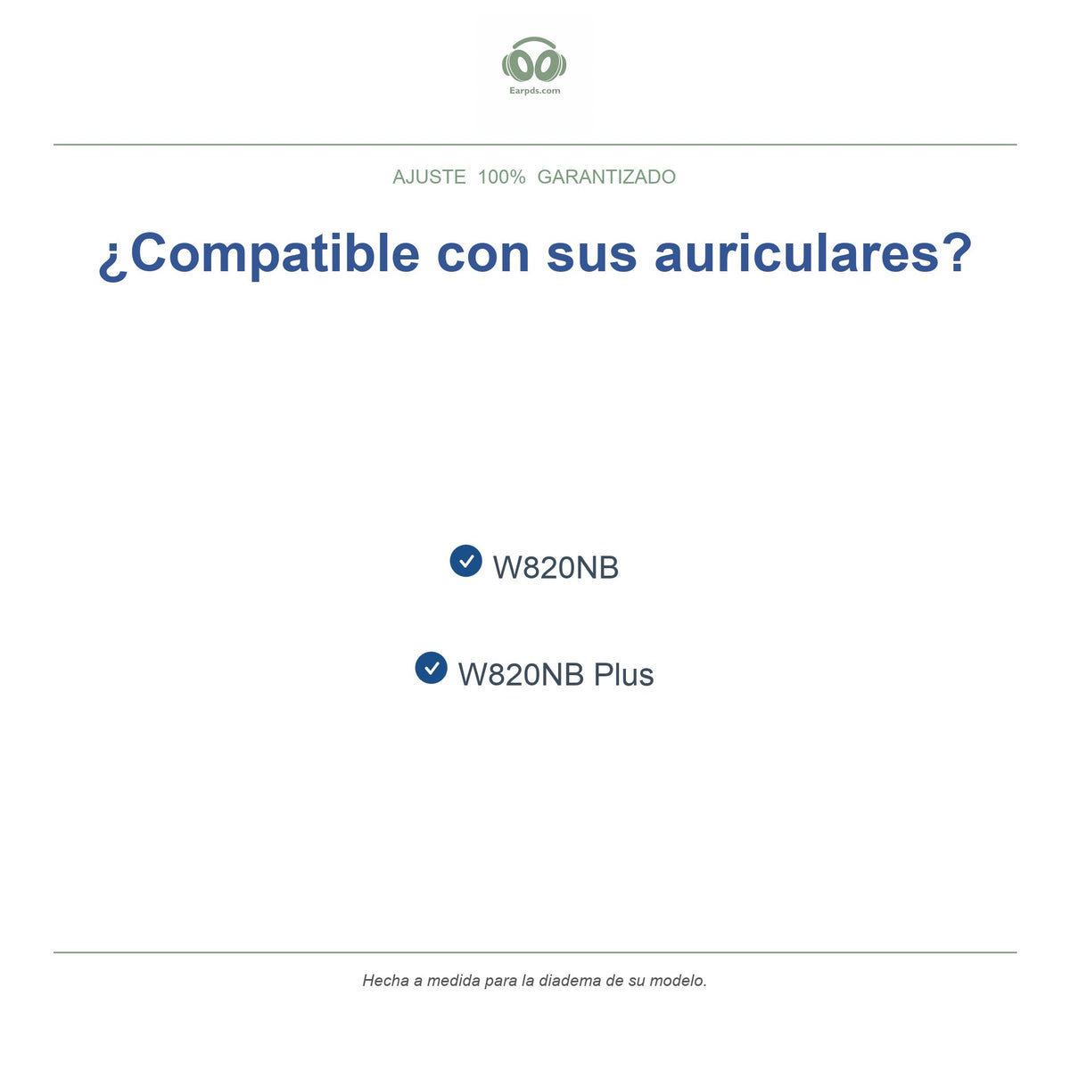 Diadema de repuesto para Edifier W820NB, modelos compatibles