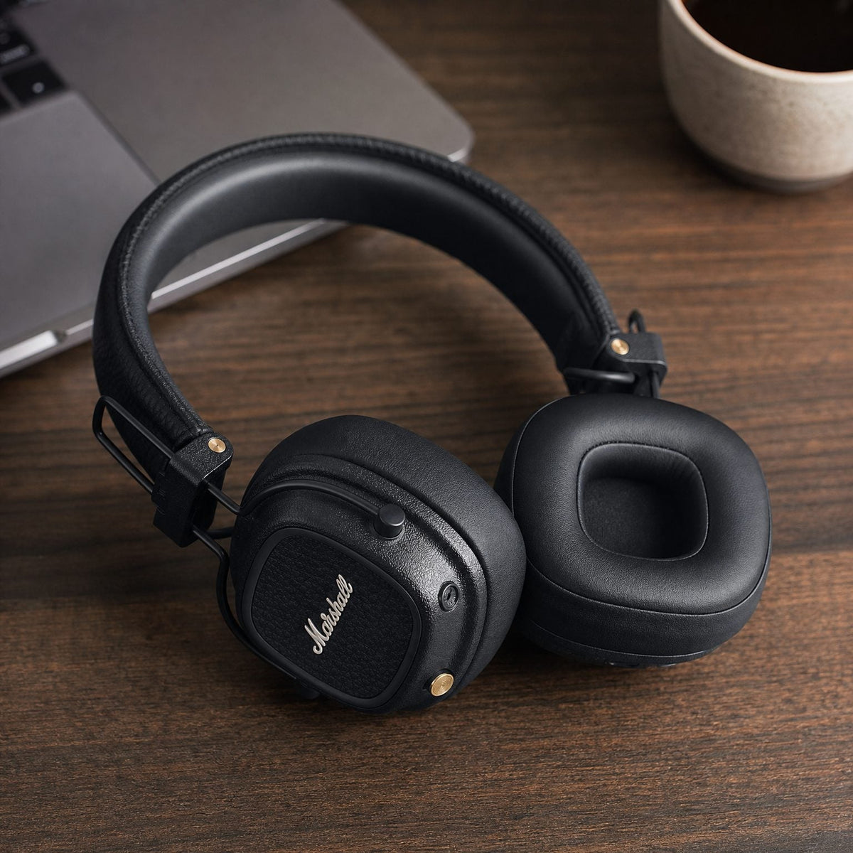 Replacement ear pads for Marshall Mid Bluetooth, in use