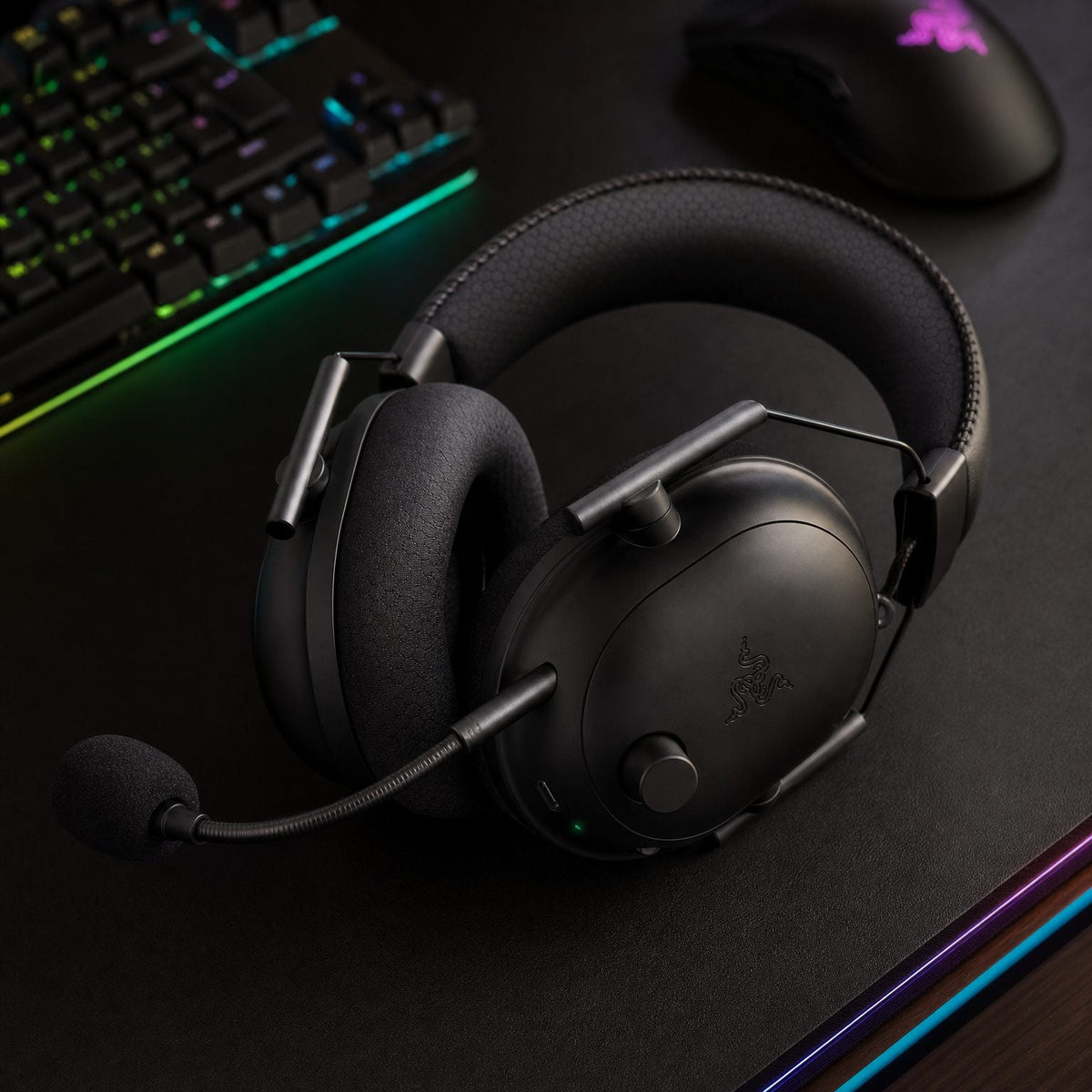Replacement ear pads for Razer BlackShark V2 Pro 2023, in use