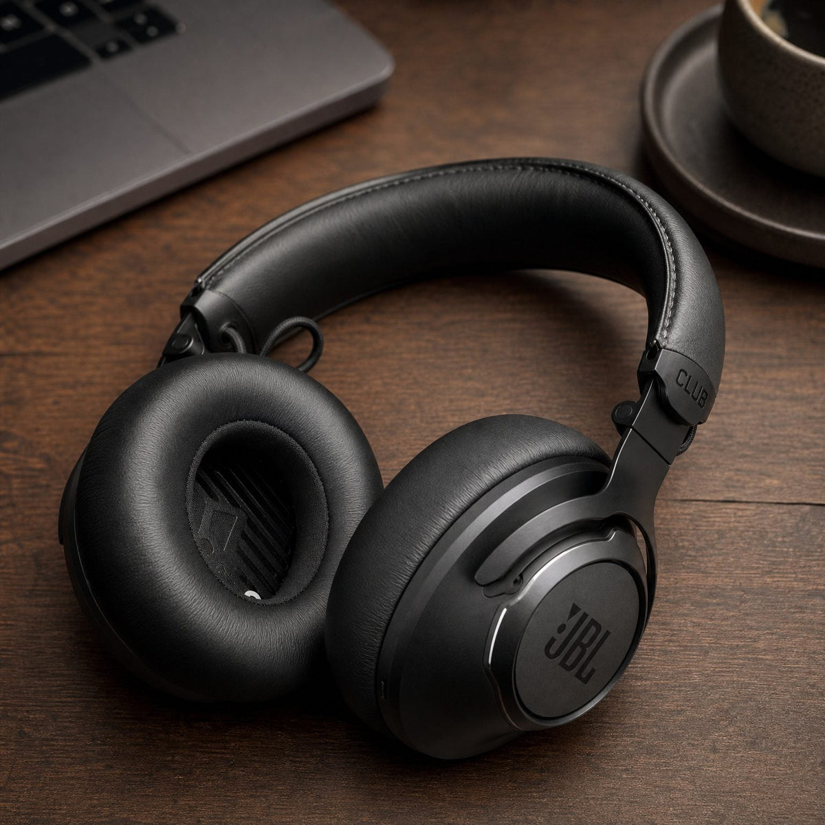 Replacement ear pads for JBL Club One, in use