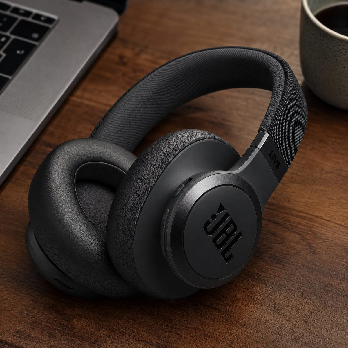 Replacement ear pads for JBL Live 650 / E65 Series, in use