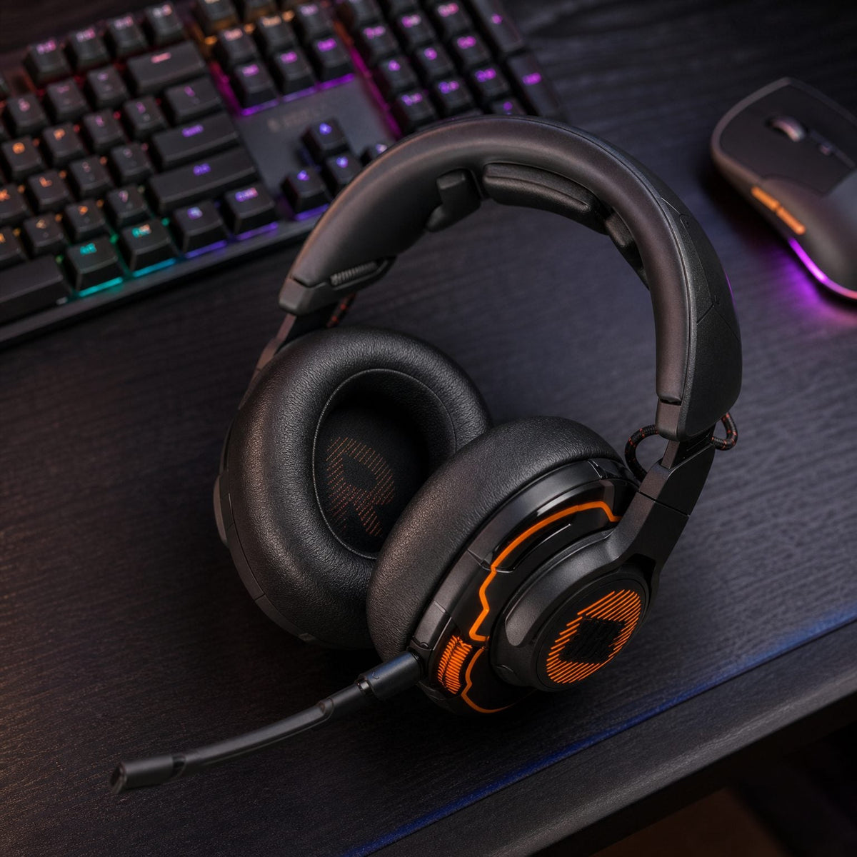 Replacement ear pads for JBL Quantum ONE, in use