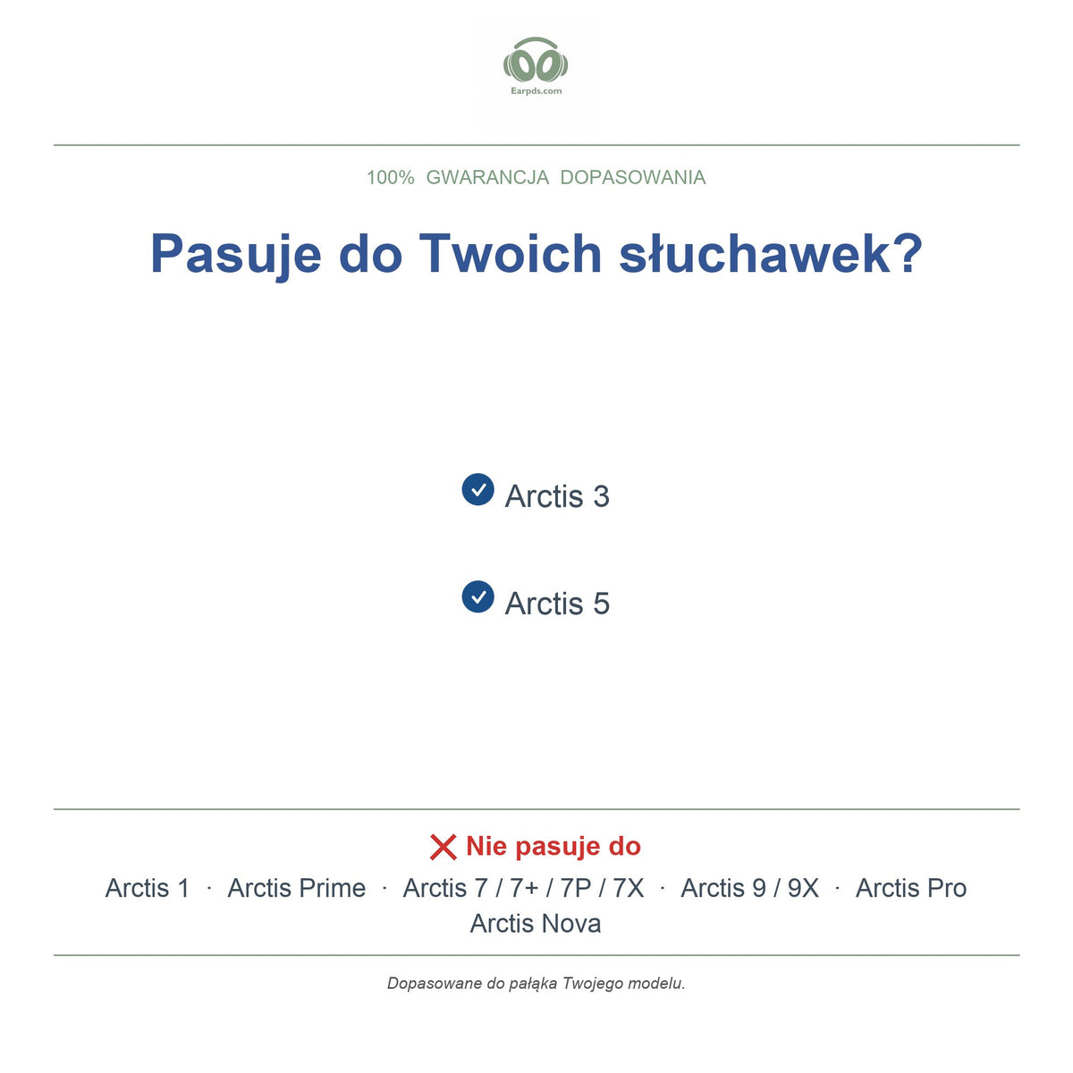 Pałąk do słuchawek SteelSeries Arctis 3 / Arctis 5, kompatybilne modele