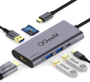 USB C Hub HDMI Adapter,QGeeM 7
