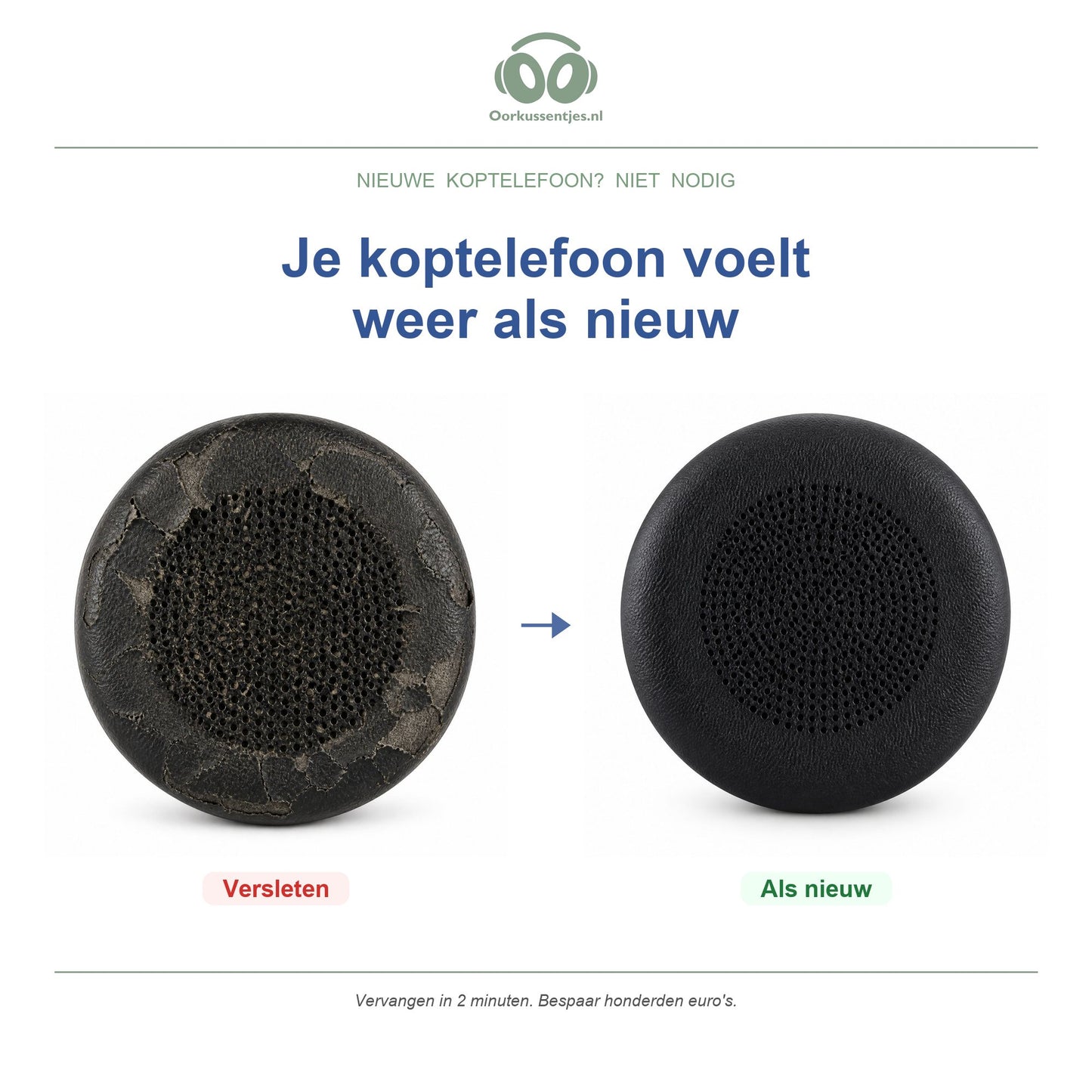 Oorkussens voor Yealink WH62 / WH66 / UH36 / YHS36 – Geschikt voor WH62, WH66, UH36, YHS36 (Mono & Dual, Teams/UC)