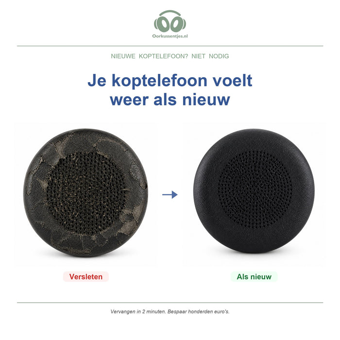 Oorkussens voor Yealink WH62 / WH66 / UH36 / YHS36 – Geschikt voor WH62, WH66, UH36, YHS36 (Mono & Dual, Teams/UC)