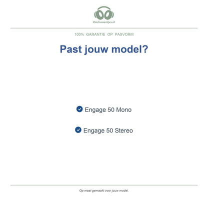 Oorkussens voor Jabra Engage 50 1e gen (Mono & Stereo) – niet voor Engage 50 II — Compatible models
