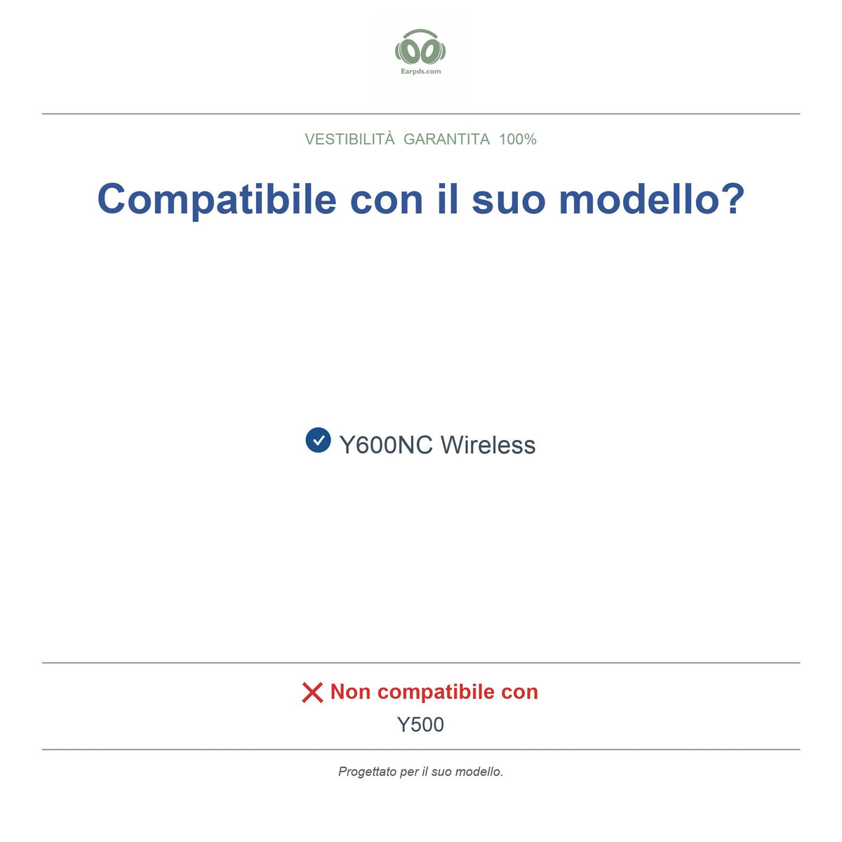 Cuscinetti per AKG Y600NC Wireless, modelli compatibili