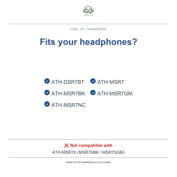 Kopfband für Audio-Technica ATH-MSR7, kompatible Modelle