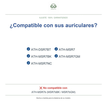 Diadema de repuesto para Audio-Technica ATH-MSR7, modelos compatibles