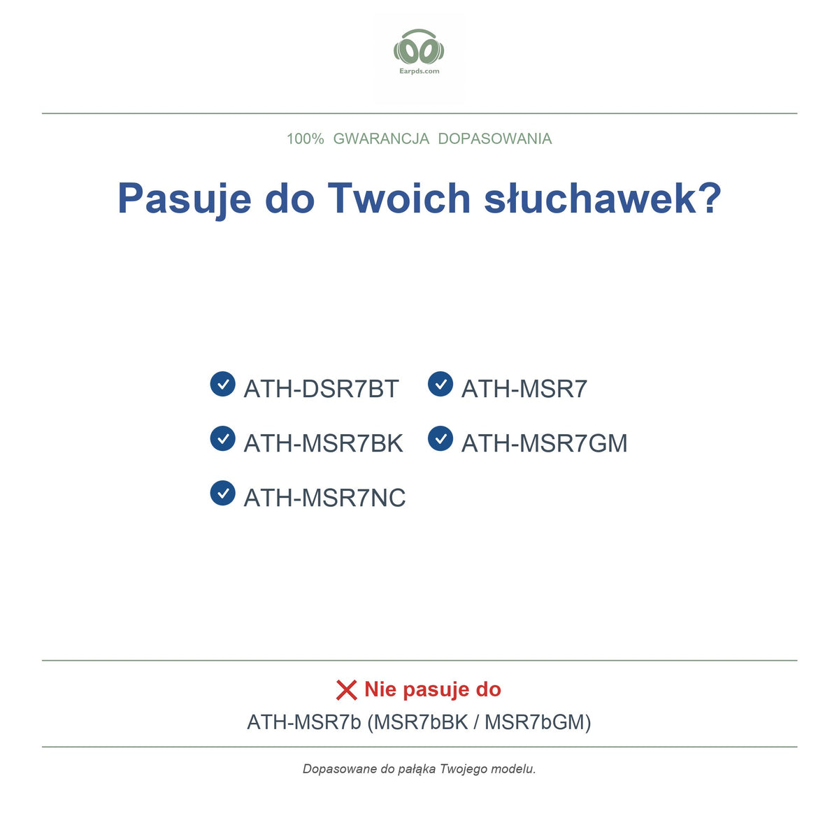 Audio-Technica, kompatybilne modele