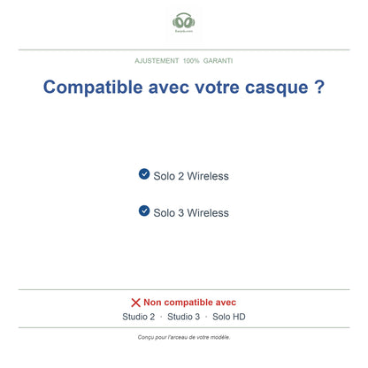 Arceau pour Beats Solo 3 / Solo 2, modèles compatibles
