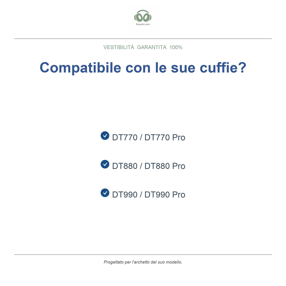 Archetto per Beyerdynamic DT770 Pro, modelli compatibili