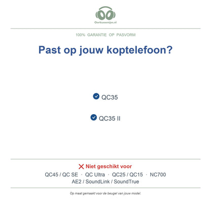 Kopfband für Bose QC35 – Ersatz-Kopfhörer-Kopfband, passend für QC35 und QC35 II – nicht für QC45 – kompatible Modelle