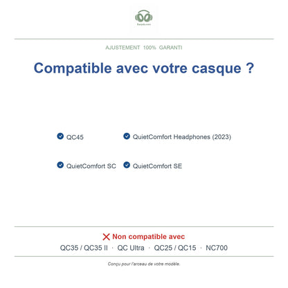 Arceau pour Bose QC45, modèles compatibles