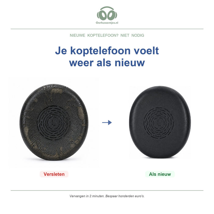 Oorkussens voor Jabra Engage 50 II & 40 – niet voor Engage 50 1e gen — Before and after