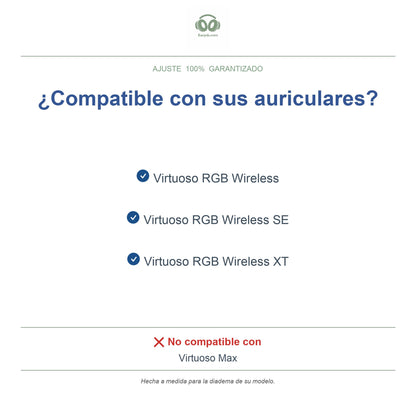 Diadema de repuesto para Corsair Virtuoso RGB Wireless, modelos compatibles