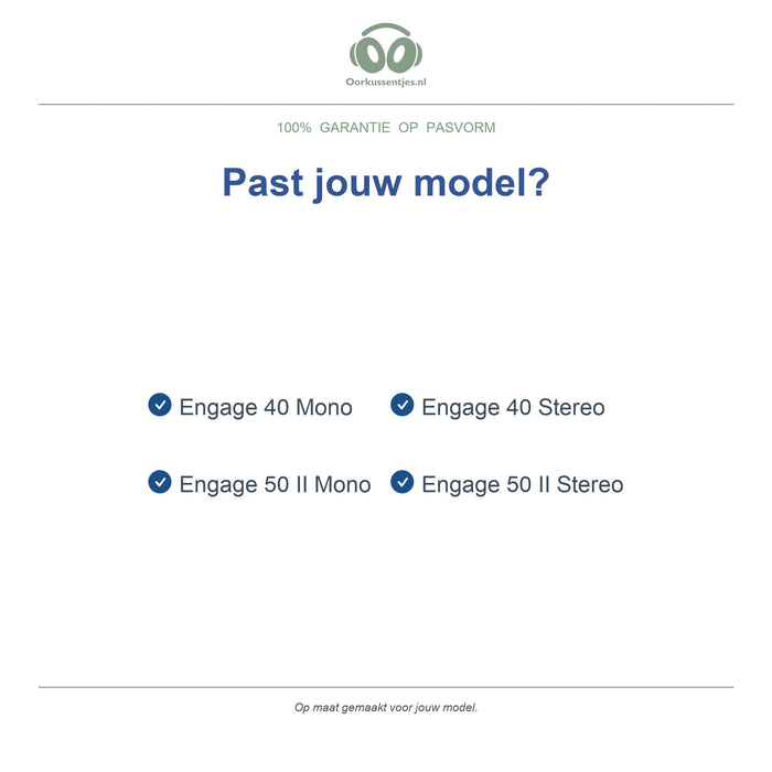Oorkussens voor Jabra Engage 50 II & 40 – niet voor Engage 50 1e gen — Compatible models