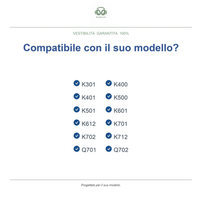 Cuscinetti di ricambio per AKG serie K701 / K702, modelli compatibili