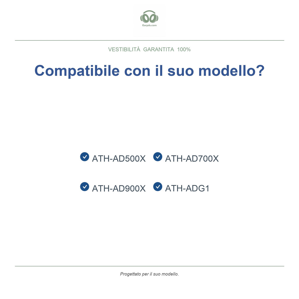 Cuscinetti di ricambio per Audio-Technica serie AD, modelli compatibili