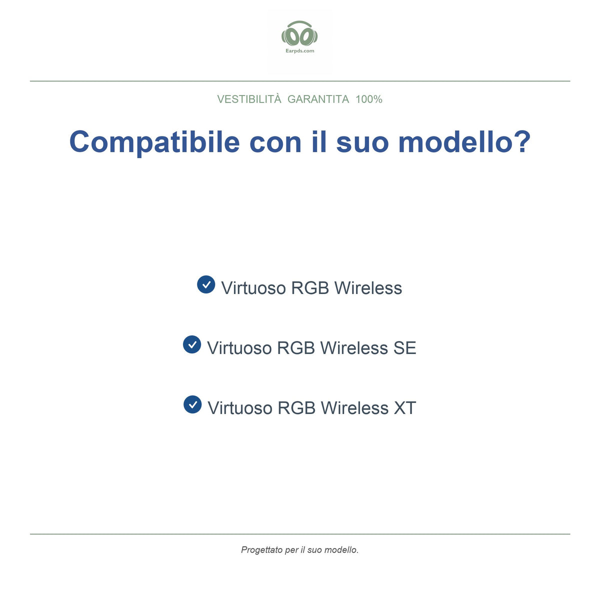 Cuscinetti di ricambio per Corsair serie Virtuoso RGB, modelli compatibili