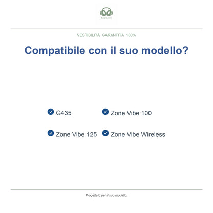 Cuscinetti di ricambio per Logitech G435 / Zone Vibe, modelli compatibili