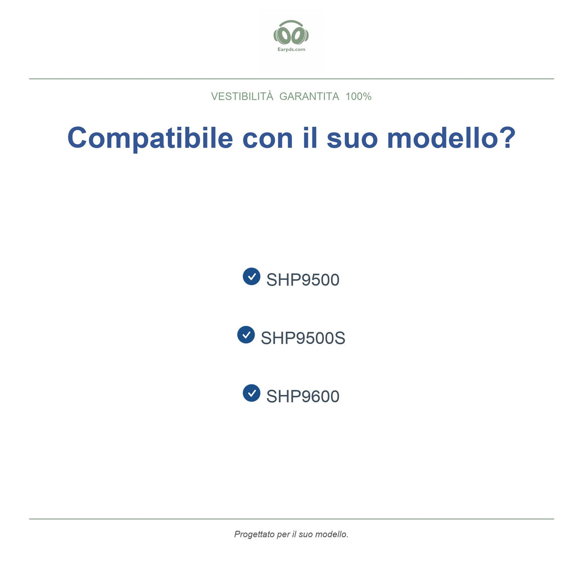 Cuscinetti per Philips SHP9500 / SHP9600