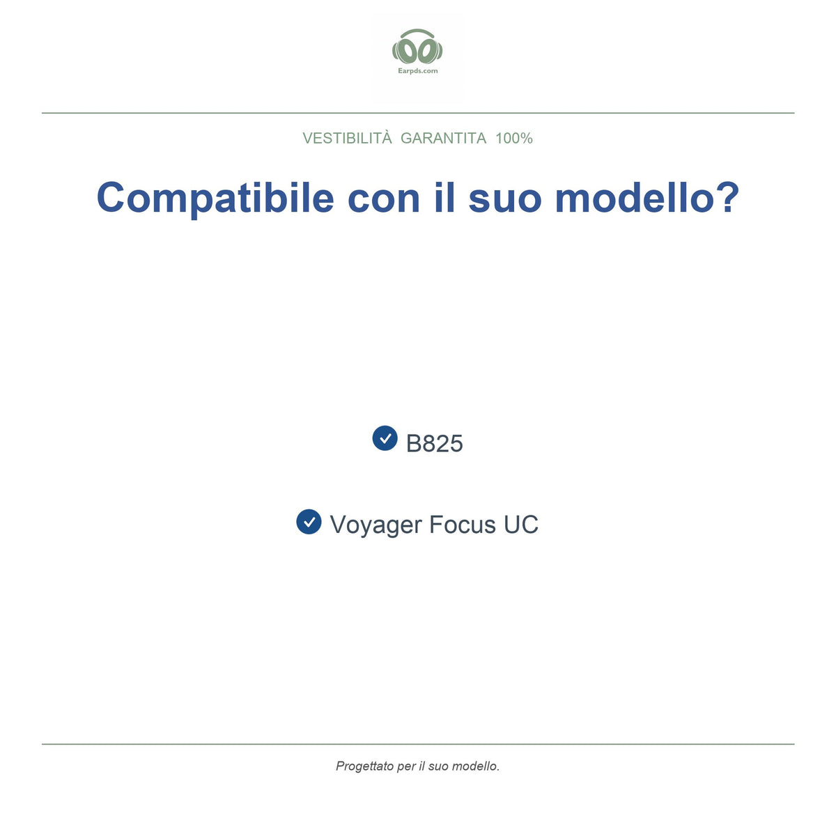 Cuscinetti per Poly Voyager Focus UC