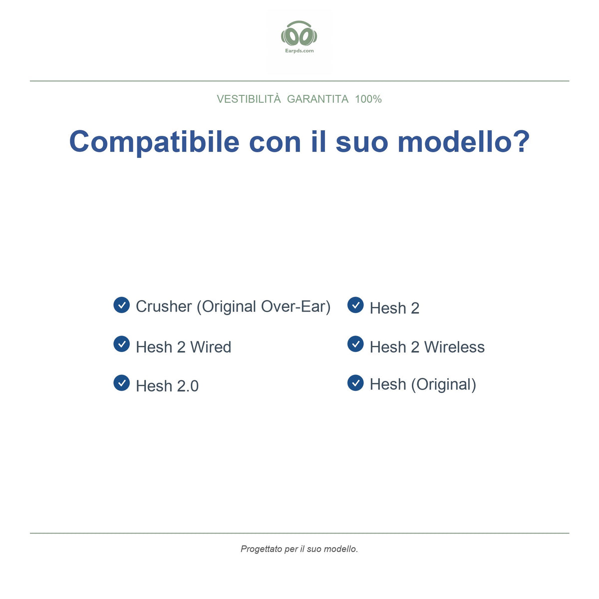 Cuscinetti di ricambio per Skullcandy serie Hesh / Hesh 2, modelli compatibili