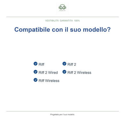 Cuscinetti di ricambio per Skullcandy serie Riff, modelli compatibili