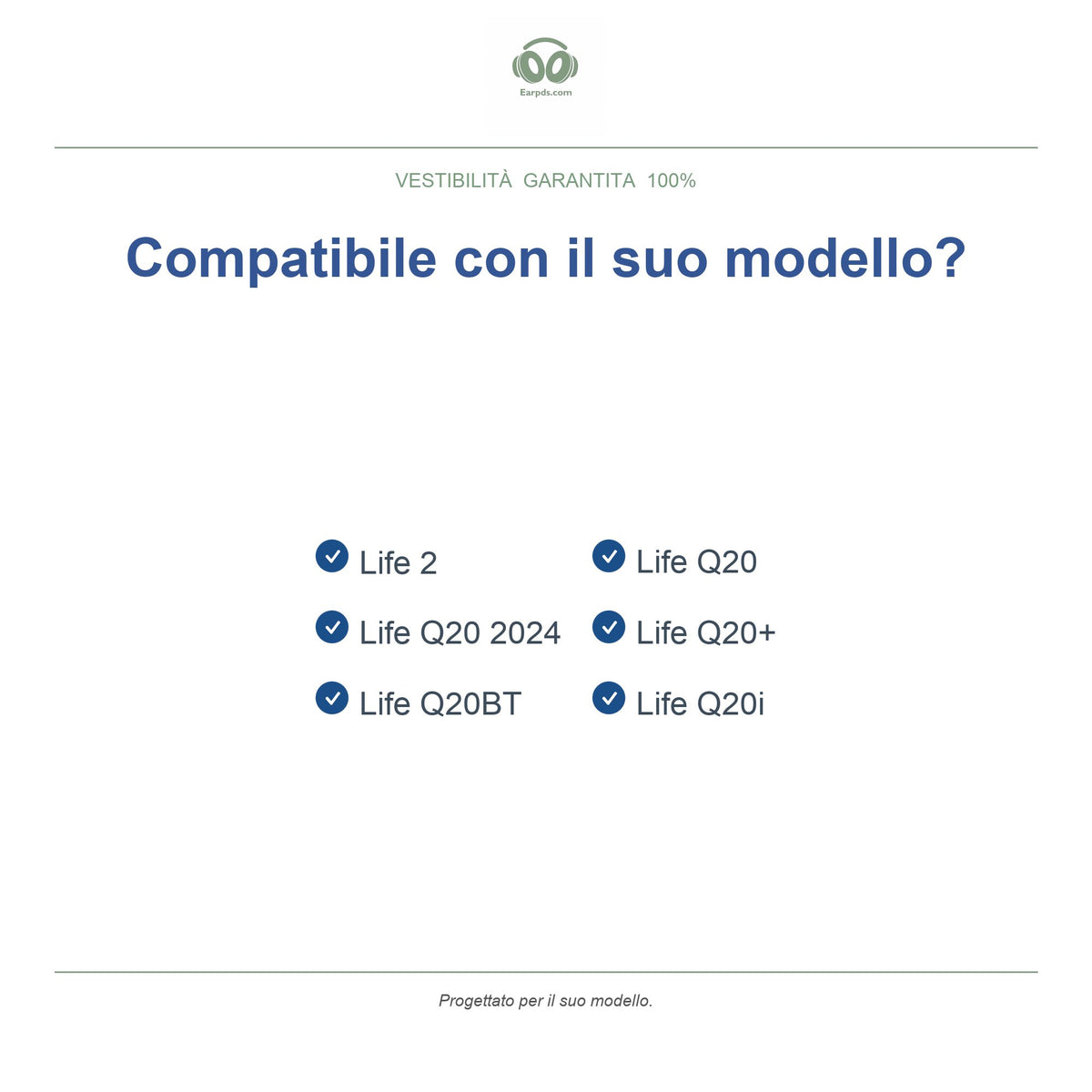 Cuscinetti per Soundcore serie Life Q20