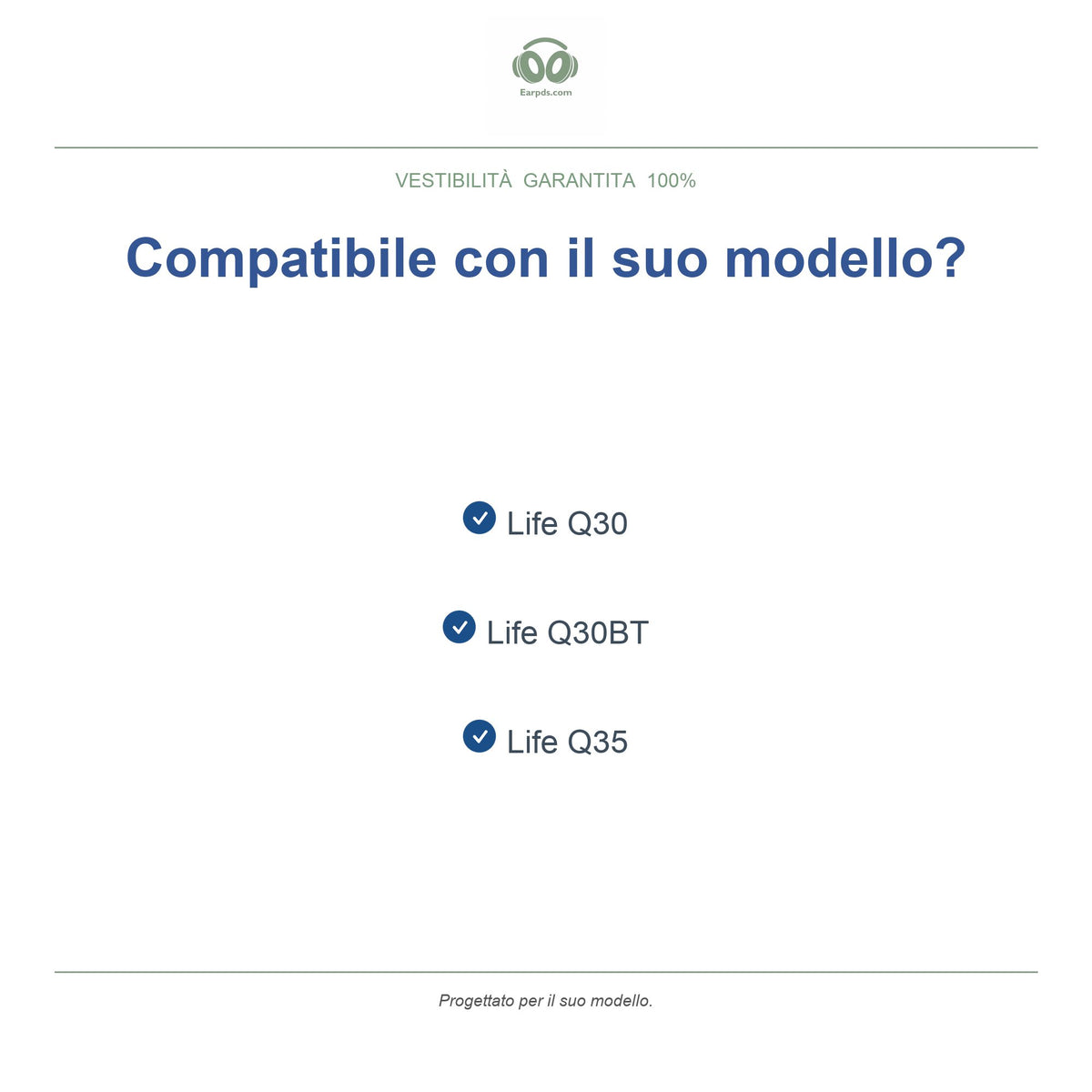 Cuscinetti per Soundcore Life Q30 / Q35