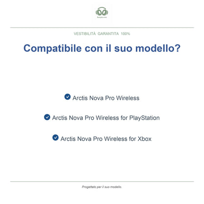 Cuscinetti di ricambio per SteelSeries Arctis Nova Pro Wireless, modelli compatibili