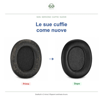 Cuscinetti di ricambio per AKG serie K361 / K371, prima e dopo