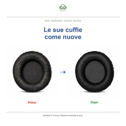 Cuscinetti di ricambio per Beyerdynamic DT 240 PRO, prima e dopo