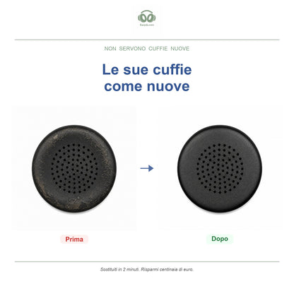 Cuscinetti di ricambio per Skullcandy serie Uproar, prima e dopo