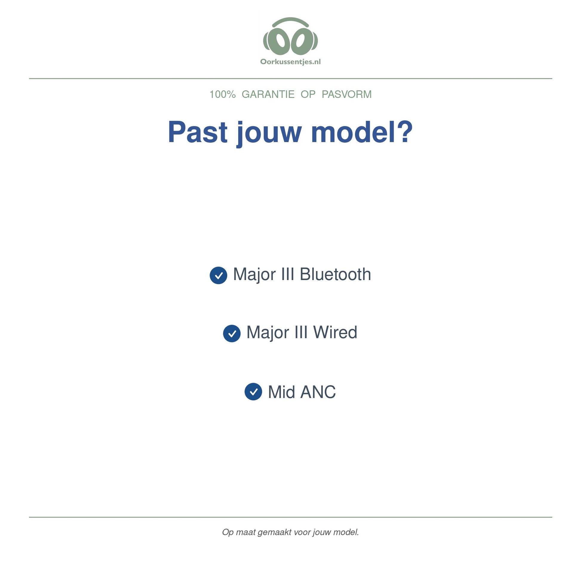 Oorkussens voor Marshall Major III / Mid ANC – Geschikt voor Major III Wired, Major III Bluetooth, Mid ANC — Compatible models