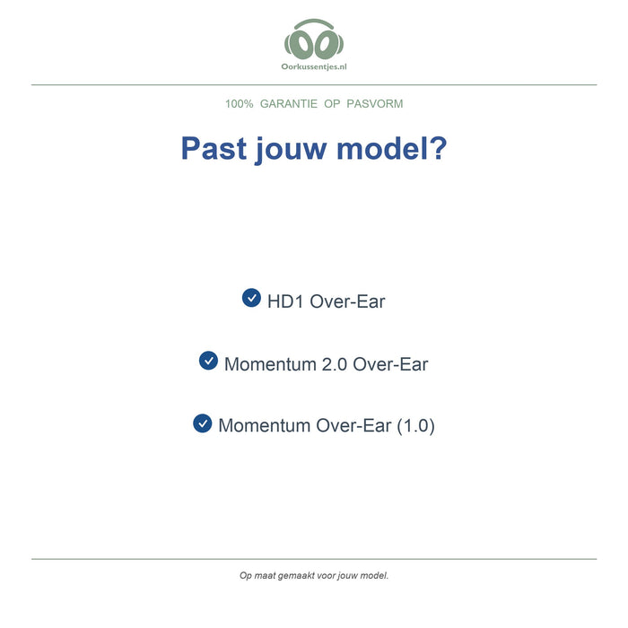 Oorkussens voor Sennheiser Momentum Over-Ear – Geschikt voor Momentum Over-Ear, Momentum 2.0 Over-Ear, HD1 Over-Ear — Compatible models