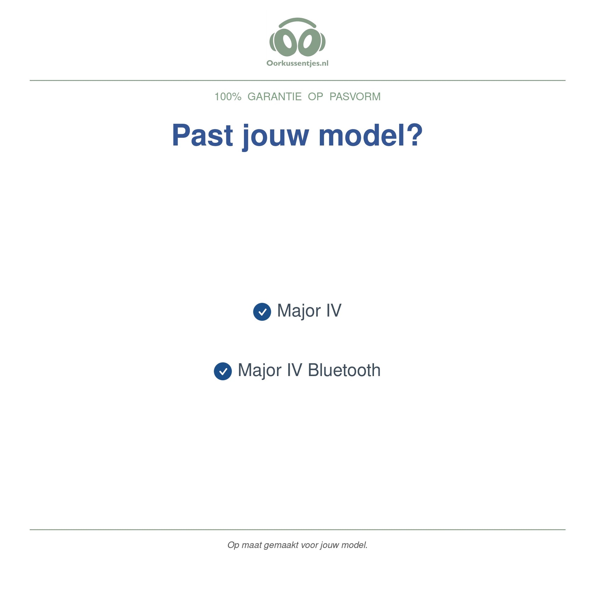 Oorkussens voor Marshall Major IV – Geschikt voor Major IV, Major IV Bluetooth — Compatible models