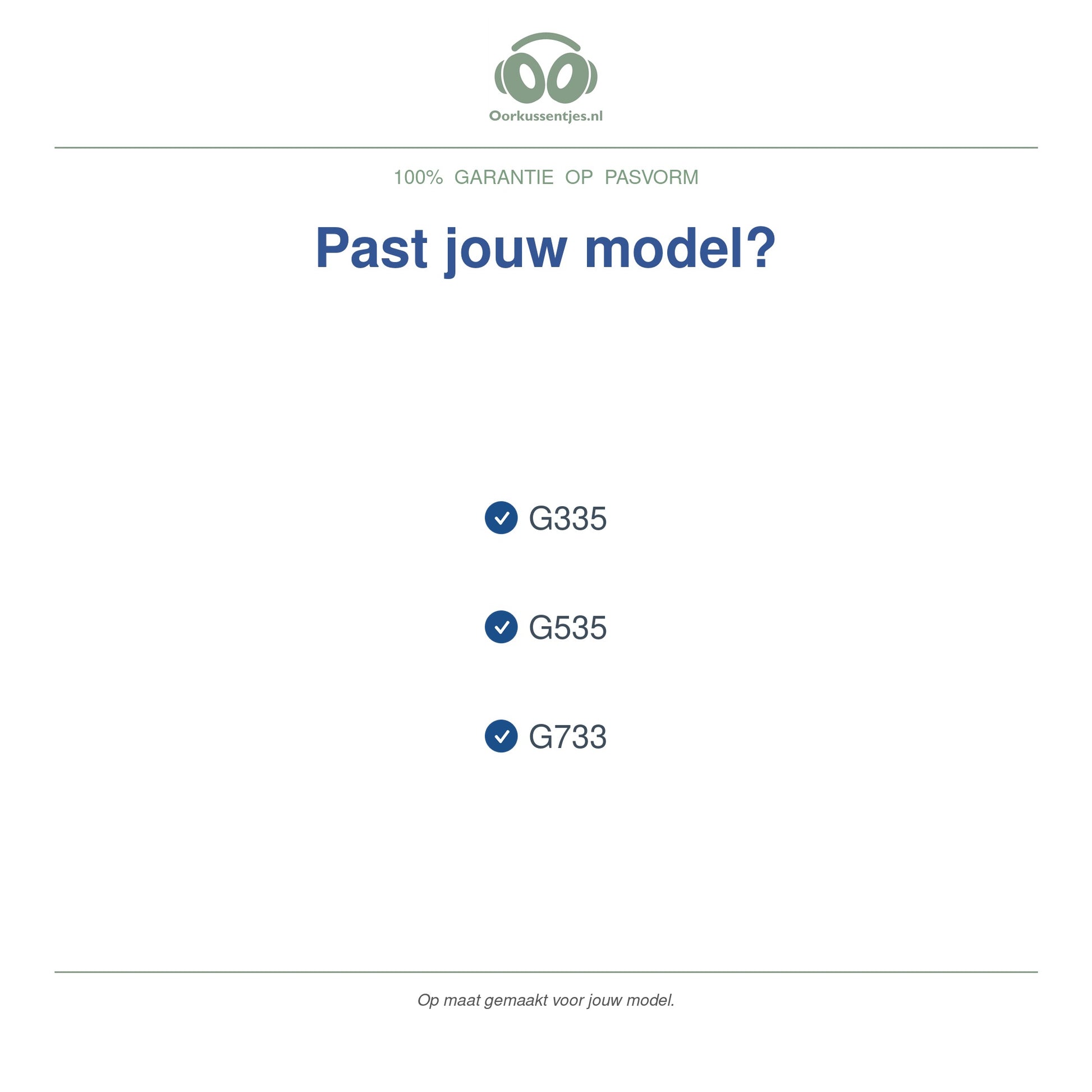 Oorkussens voor Logitech G733 / G535 Serie – Geschikt voor G733, G535, G335 — Compatible models