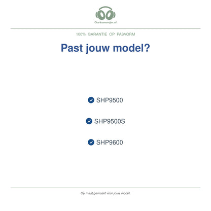 Oorkussens voor Philips SHP9500 / SHP9600 – Geschikt voor SHP9500, SHP9500S, SHP9600 — Compatible models