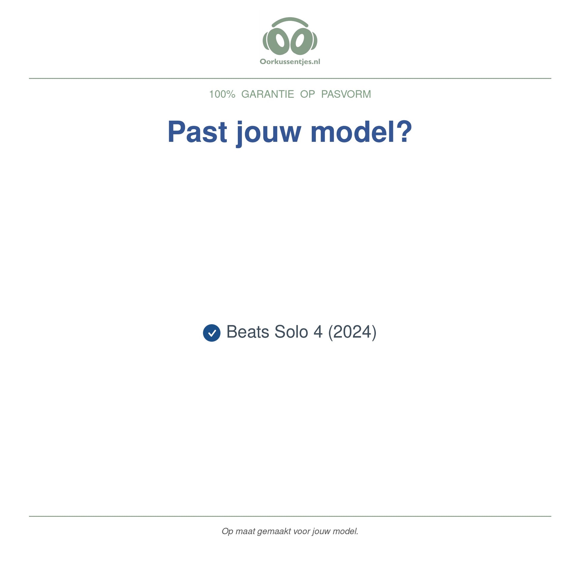 Oorkussens voor Beats Solo 4 – Geschikt voor Beats Solo 4 (2024) — Compatible models