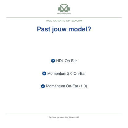 Oorkussens voor Sennheiser Momentum On-Ear – Geschikt voor Momentum On-Ear, Momentum 2.0 On-Ear, HD1 On-Ear — Compatible models