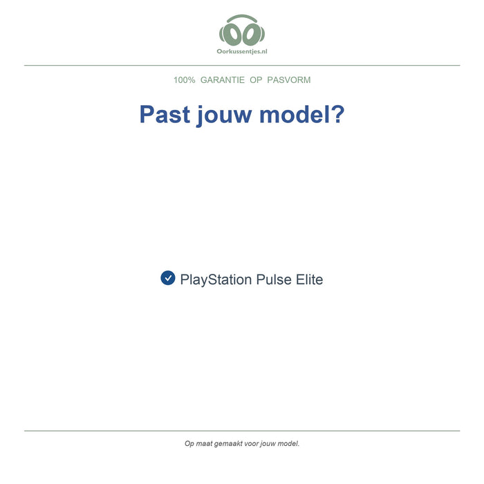 Oorkussens voor Sony PlayStation Pulse Elite – Geschikt voor PlayStation Pulse Elite — Compatible models