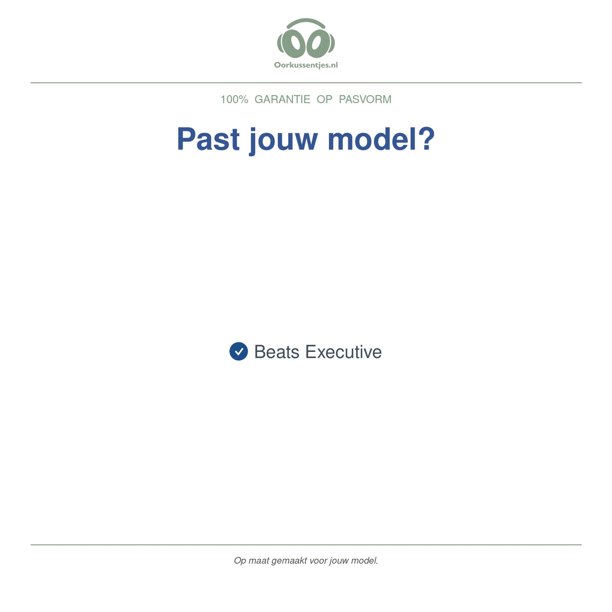 Oorkussens voor Beats Executive – Geschikt voor Beats Executive — Compatible models