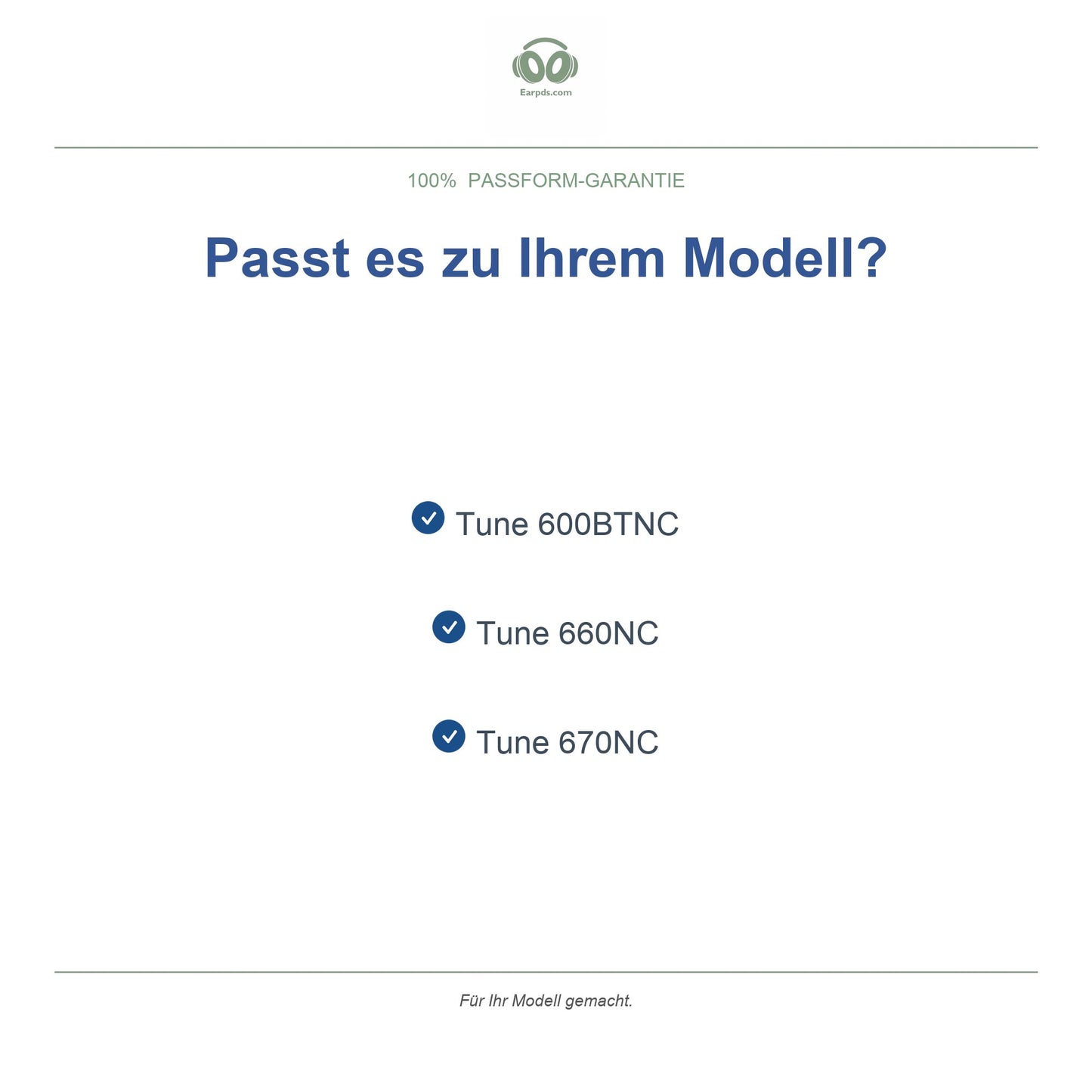 Oorkussens voor JBL Tune On-Ear Serie – Geschikt voor Tune 500BT, Tune 510BT, Tune 660NC, T450BT en meer — Compatible models