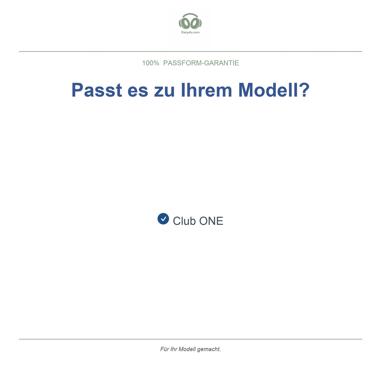 Oorkussens voor JBL Club One – Geschikt voor JBL Club One — Compatible models