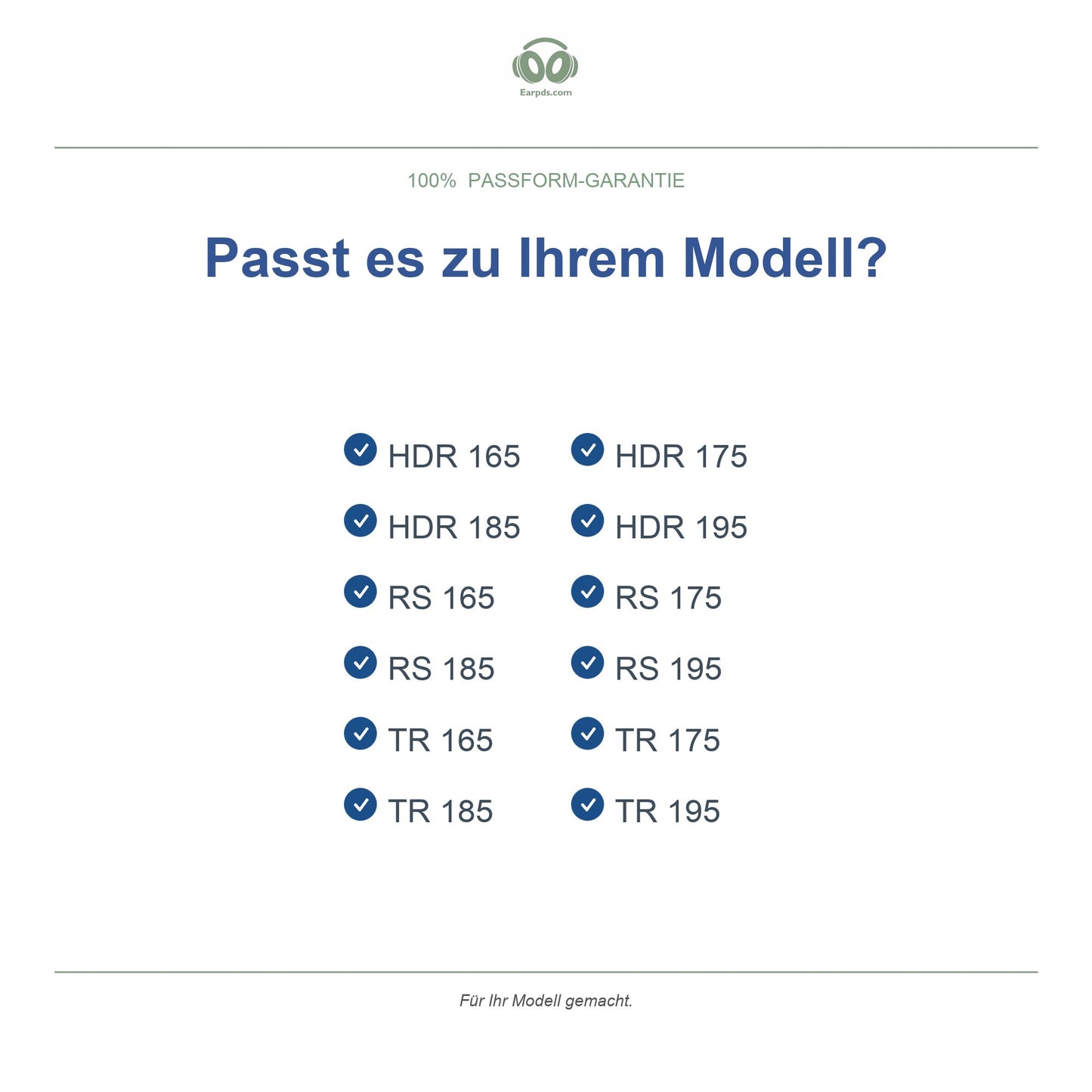 Oorkussens voor Sennheiser RS / HDR Serie – Geschikt voor RS 175, RS 185, RS 195, HDR 175 en meer — Compatible models