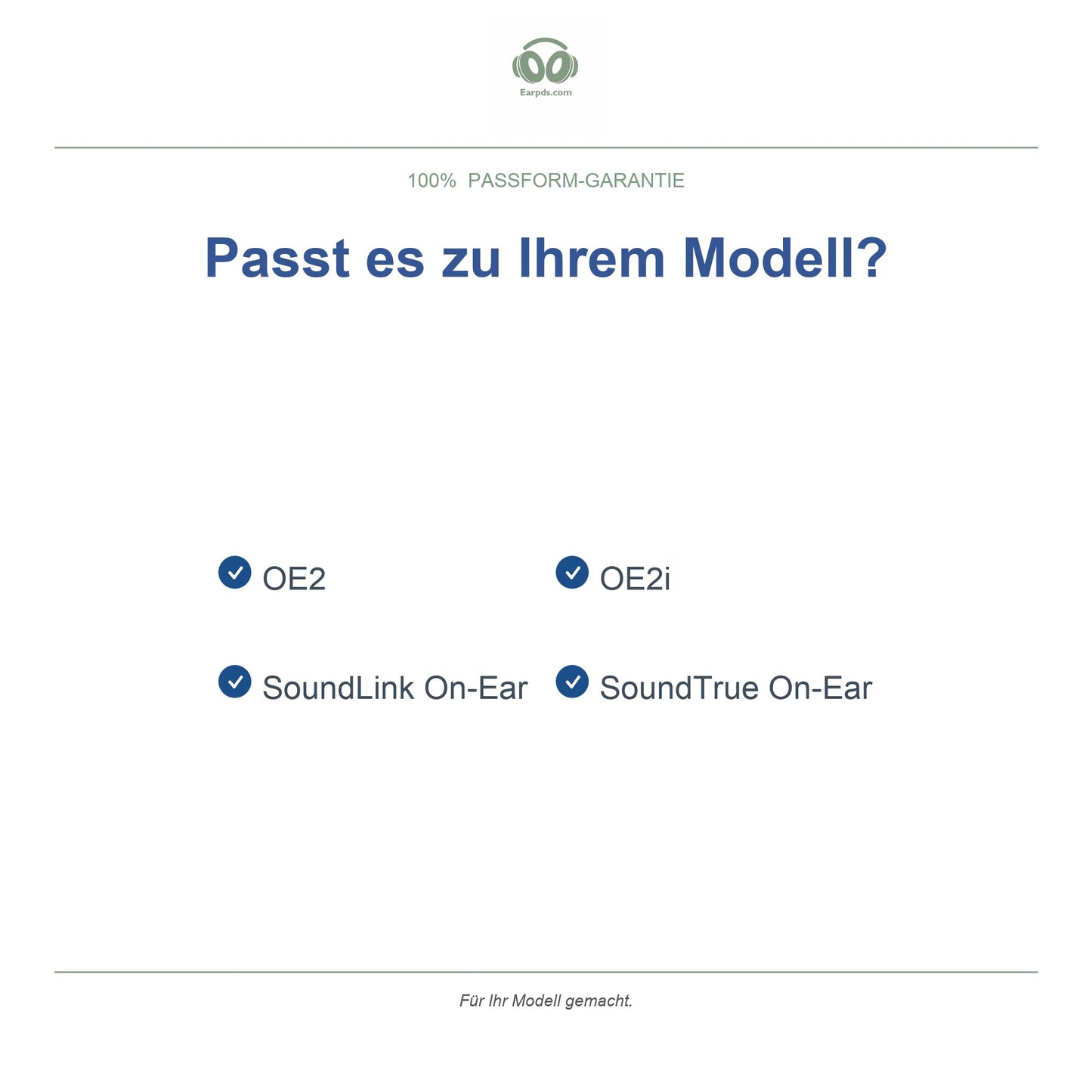 Oorkussens voor Bose On-Ear Serie – Geschikt voor OE2, OE2i, SoundTrue On-Ear, SoundLink On-Ear — Compatible models