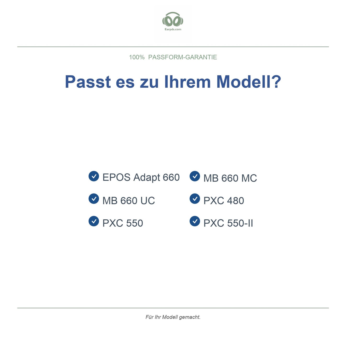 Oorkussens voor Sennheiser PXC 550 Serie – Geschikt voor PXC 550, PXC 550-II, MB 660 UC en meer — Compatible models